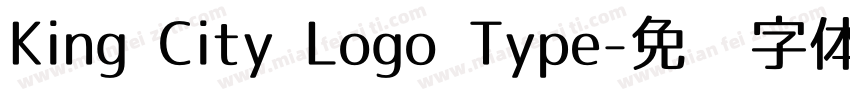 King City Logo Type字体转换
